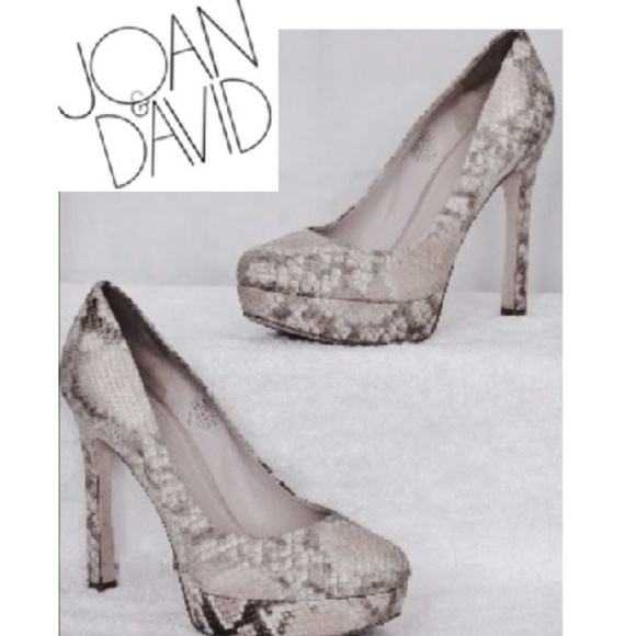 Joan & David Shoes - Python Heels You should not Jump Rope In